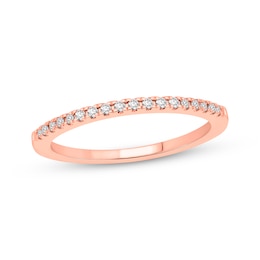 Now + Forever Diamond Wedding Band 1/10 ct tw 10K Rose Gold