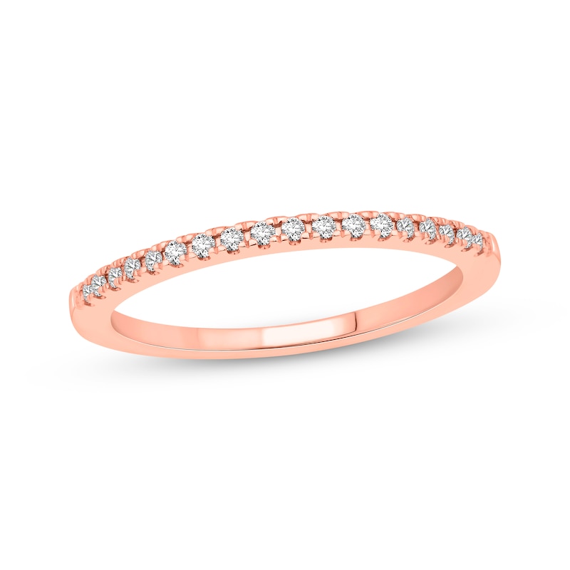 Main Image 1 of Now + Forever Diamond Wedding Band 1/10 ct tw 10K Rose Gold