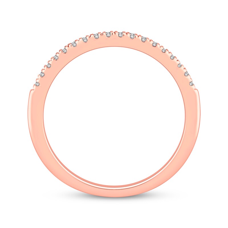 Main Image 3 of Now + Forever Diamond Wedding Band 1/10 ct tw 10K Rose Gold
