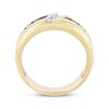 Thumbnail Image 3 of Men's Round-Cut Brown & White Diamond Anniversary Band 1/2 ct tw 10K Yellow Gold