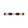 Thumbnail Image 3 of Now + Forever Black & White Diamond Anniversary Band 1/4 ct tw 10K Rose Gold