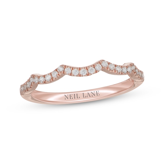 Neil Lane Diamond Contour Wedding Band 1/5 ct tw 14K Rose Gold