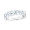 Thumbnail Image 0 of THE LEO First Light Princess & Round-Cut Diamond Anniversary Band 1-1/4 ct tw 14K White Gold