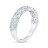 THE LEO First Light Princess & Round-Cut Diamond Anniversary Band 1-1/4 ct tw 14K White Gold