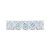 THE LEO First Light Princess & Round-Cut Diamond Anniversary Band 1-1/4 ct tw 14K White Gold