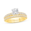 Thumbnail Image 1 of Lab-Grown Diamonds Round-Cut Bridal Set 1-1/6 ct tw 14K Two-Tone Gold