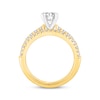 Thumbnail Image 3 of Lab-Grown Diamonds Round-Cut Bridal Set 1-1/6 ct tw 14K Two-Tone Gold