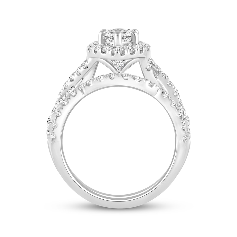 Main Image 3 of Now + Forever Marquise-Cut Lab-Created Diamond Bridal Set 2-1/2 ct tw 14K White Gold