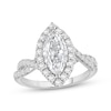 Thumbnail Image 1 of Now + Forever Lab-Grown Diamonds Marquise-Cut Halo Engagement Ring 2-1/4 ct tw 14K White Gold