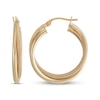Thumbnail Image 1 of Reaura Twisted Mesh Hoop Earrings Repurposed 14K Yellow Gold 26mm