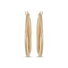 Thumbnail Image 1 of Reaura Twisted Mesh Hoop Earrings Repurposed 14K Yellow Gold 26mm