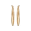 Thumbnail Image 2 of Reaura Twisted Mesh Hoop Earrings Repurposed 14K Yellow Gold 26mm