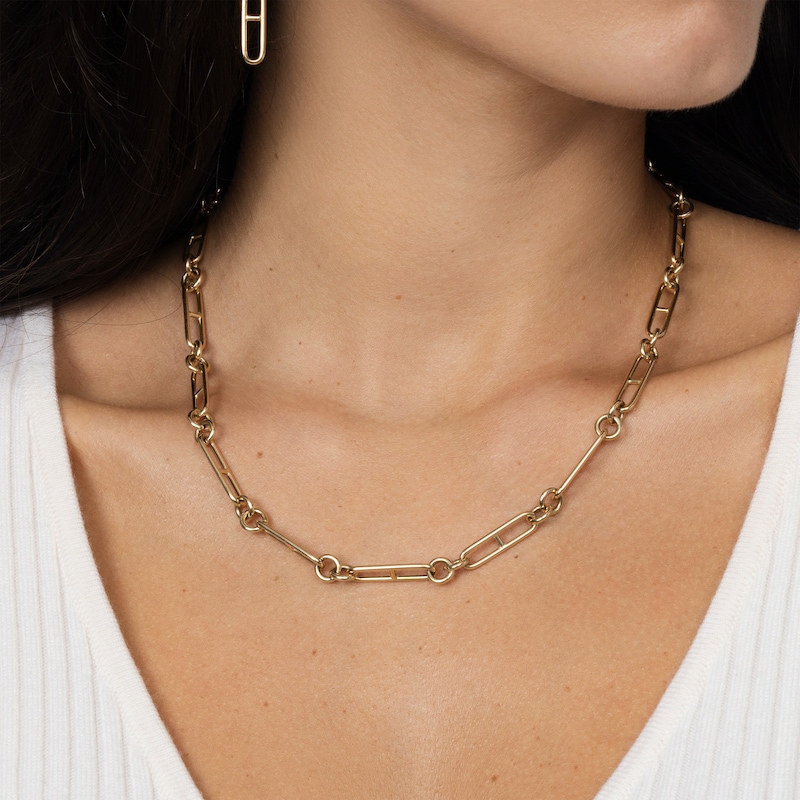 Main Image 3 of Reaura Mariner Chain Necklace Repurposed Hollow 14K Yellow Gold 18&quot;