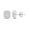 Thumbnail Image 3 of KAY Lab-Grown Diamonds Emerald-Cut Halo Stud Earrings 3/4 ct tw 10K White Gold