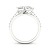 Thumbnail Image 4 of Toi et Moi Emerald-Cut & Pear-Shaped Lab-Grown diamond Engagement ring 2-1/4 ct tw 14K White Gold