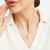 Thumbnail Image 2 of Hallmark Diamonds One Love Swirling Heart Necklace 1/3 ct tw Sterling SIlver & 10K Rose Gold 18&quot;