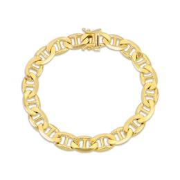 Mariner Chain Bracelet 10.1mm Solid 10K Yellow Gold 8.5"