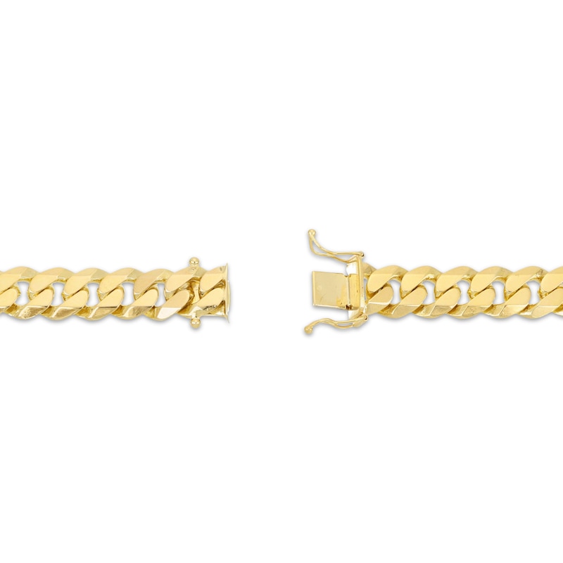 Main Image 3 of Solid Miami Cuban Curb Chain Bracelet 11.5mm 10K Yellow Gold 8.5&quot;