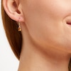 Thumbnail Image 4 of Oval-Cut Citrine & Diamond Dangle Earrings 1/20 ct tw 10K Yellow Gold