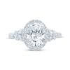 Thumbnail Image 3 of Monique Lhuillier Bliss Oval-Cut Lab-Created Diamond Engagement Ring 2-5/8 ct tw 18K White Gold