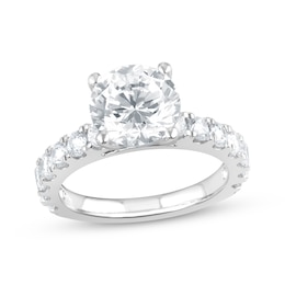 Now + Forever Lab-Grown Diamonds Round-Cut Engagement Ring 4 ct tw 14K White Gold