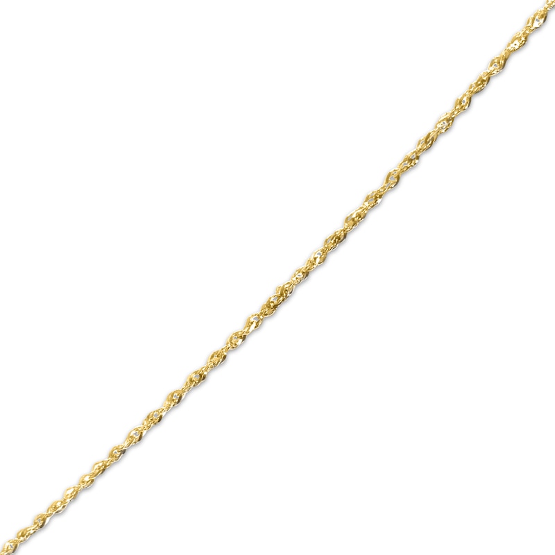 Main Image 2 of Singapore Chain Necklace 2.5mm Solid 14K Yellow Gold 20&quot;