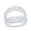 Thumbnail Image 1 of Now + Forever Lab-Grown Diamonds Marquise & Round-Cut Enhancer Ring 1-7/8 ct tw 14K White Gold