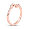 Thumbnail Image 2 of Diamond Bypass Fashion Ring 1/3 ct tw 10K Rose Gold