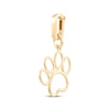 Thumbnail Image 2 of Charmed Memories Paw Print Outline Charm 10K Yellow Gold