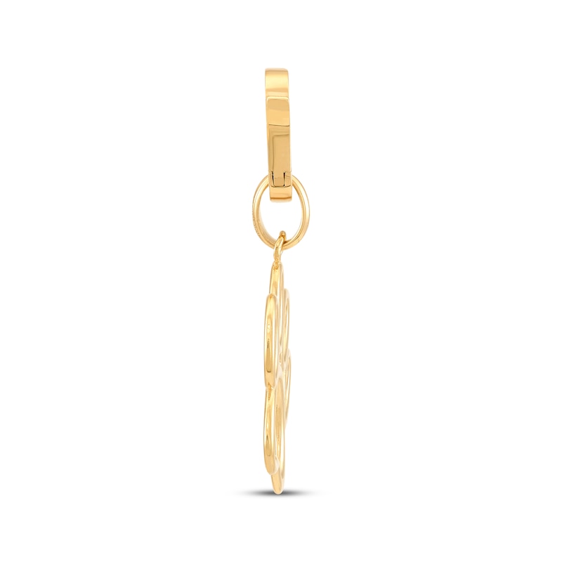Main Image 3 of Charmed Memories Paw Print Outline Charm 10K Yellow Gold