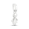 Thumbnail Image 2 of Charmed Memories Girl Charm Sterling Silver