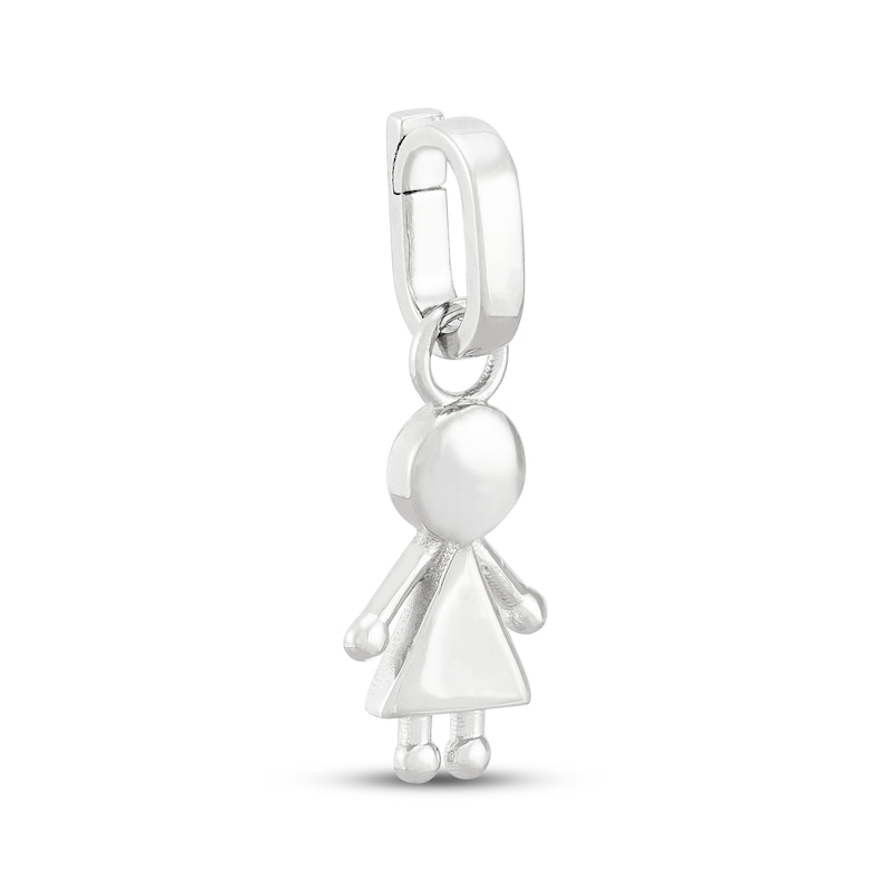 Main Image 2 of Charmed Memories Girl Charm Sterling Silver