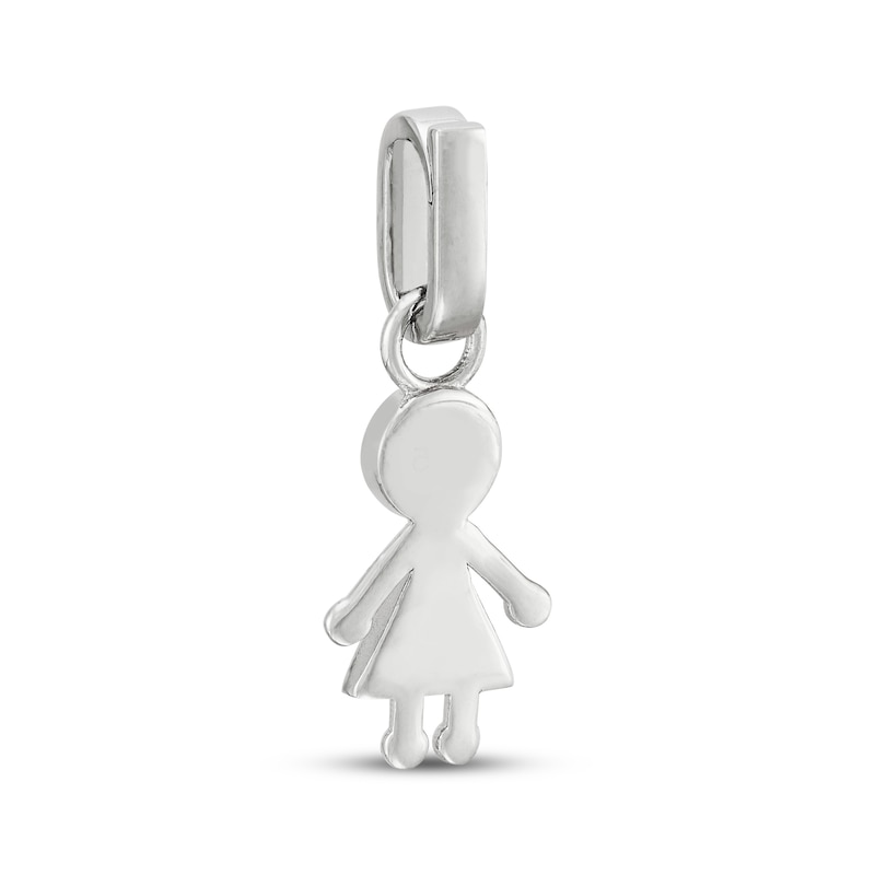Main Image 4 of Charmed Memories Girl Charm Sterling Silver