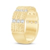 Thumbnail Image 2 of Now + Forever Diamond Hammered Sandblasted Anniversary Ring 3/4 ct tw 14K Yellow Gold