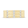 Thumbnail Image 3 of Now + Forever Diamond Hammered Sandblasted Anniversary Ring 3/4 ct tw 14K Yellow Gold