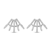 Thumbnail Image 2 of Diamond Five-Row Split J-Hoop Huggie Earrings 1/3 ct tw 10K White Gold
