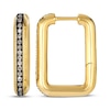 Thumbnail Image 3 of Le Vian Diamond Rectangle Hoop Earrings 1/3 ct tw 14K Honey Gold