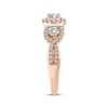Thumbnail Image 2 of Memories Moments Magic Round-Cut Diamond Three-Stone Engagement Ring 1 ct tw 14K Rose Gold