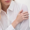 Thumbnail Image 4 of Multi-Diamond Cushion-Shaped Promise Ring 1/6 ct tw 10K Yellow Gold