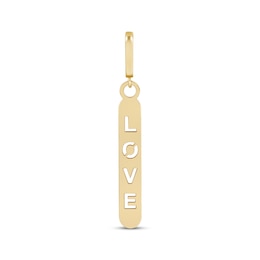 Charmed Memories "LOVE" Bar Charm 10K Yellow Gold