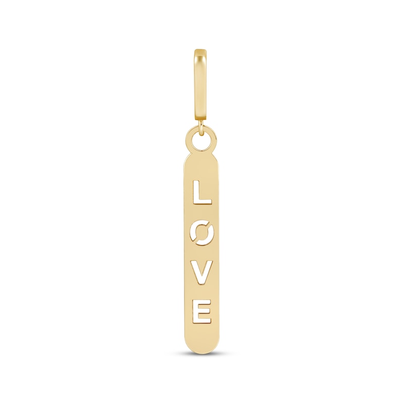 Main Image 1 of Charmed Memories &quot;LOVE&quot; Bar Charm 10K Yellow Gold