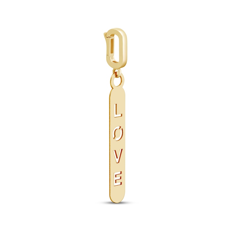 Main Image 2 of Charmed Memories &quot;LOVE&quot; Bar Charm 10K Yellow Gold