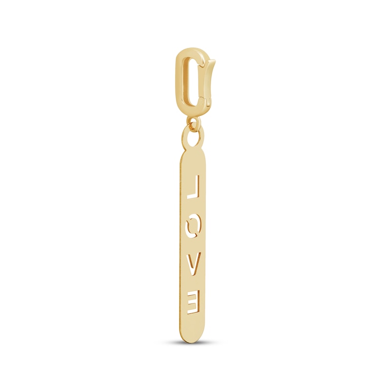 Main Image 3 of Charmed Memories &quot;LOVE&quot; Bar Charm 10K Yellow Gold