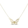 Thumbnail Image 1 of Openwork Butterfly Necklace 10K Yellow Gold 18&quot;