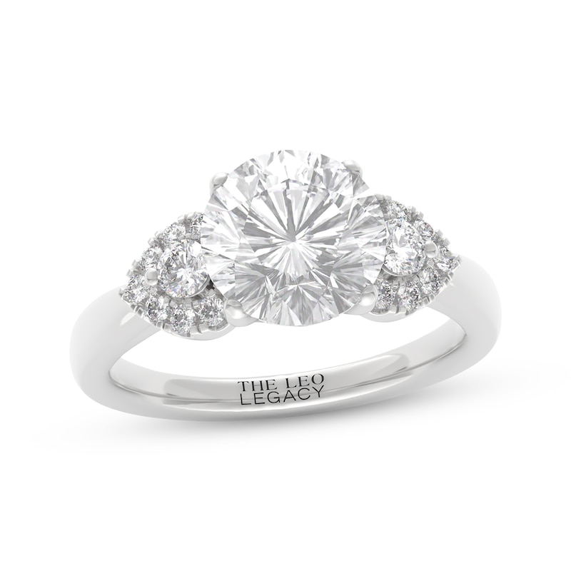 Main Image 1 of THE LEO Legacy Lab-Grown Diamond Round-Cut Engagement Ring 2-1/3 ct tw 14K White Gold
