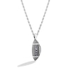 Thumbnail Image 2 of True Fans Chicago Bears 1/20 CT. T.W. Diamond Vertical Football Necklace in Sterling Silver