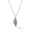 Thumbnail Image 3 of True Fans Chicago Bears 1/20 CT. T.W. Diamond Vertical Football Necklace in Sterling Silver