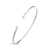 Thumbnail Image 2 of Diamond Bezel-Set Cuff Bangle Bracelet 1/6 ct tw Sterling Silver