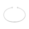 Thumbnail Image 3 of Diamond Bezel-Set Cuff Bangle Bracelet 1/6 ct tw Sterling Silver