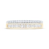 Thumbnail Image 3 of Now + Forever Baguette & Round-Cut Diamond Two-Row Anniversary Ring 3/8 ct tw 10K Two-Tone Gold